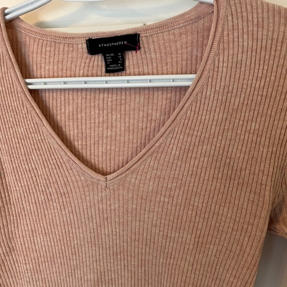 Atmosphere Pink Ribbed Knit Top - Picture 4 of 4